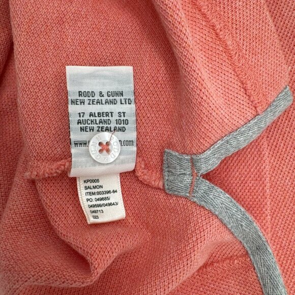 Gunn POLO Orange Sports Fit Cotton Casual Collared shirt Large rod & gunn - Picture 12 of 12